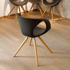 Tonon Stuhlsets|4er-Set Stühle Up Chair Schale Soft Touch X15 Gestell Massiv Geölt