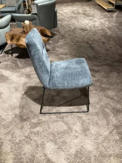 Natura Stuhlsets|6er-Set Stuhl Calgary Stoff Fusion Niagara 158 & Indigo 90 Blau