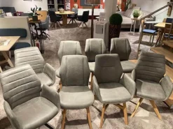 Natura Stuhlsets|8er-Set Stuhl Dalyan Stoff Chicago Grau