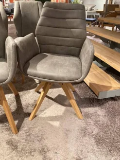 Natura Stuhlsets|8er-Set Stuhl Dalyan Stoff Chicago Grau