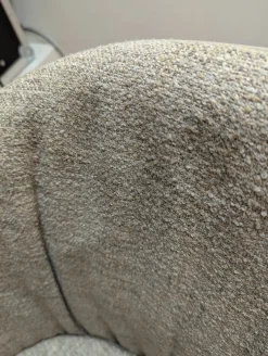 Draenert Stuhlsets|6er-Set Stuhl Dan Innen Stoff Heris Leder Außen Kreuzfuß-Drehgestell Dunkelbronze