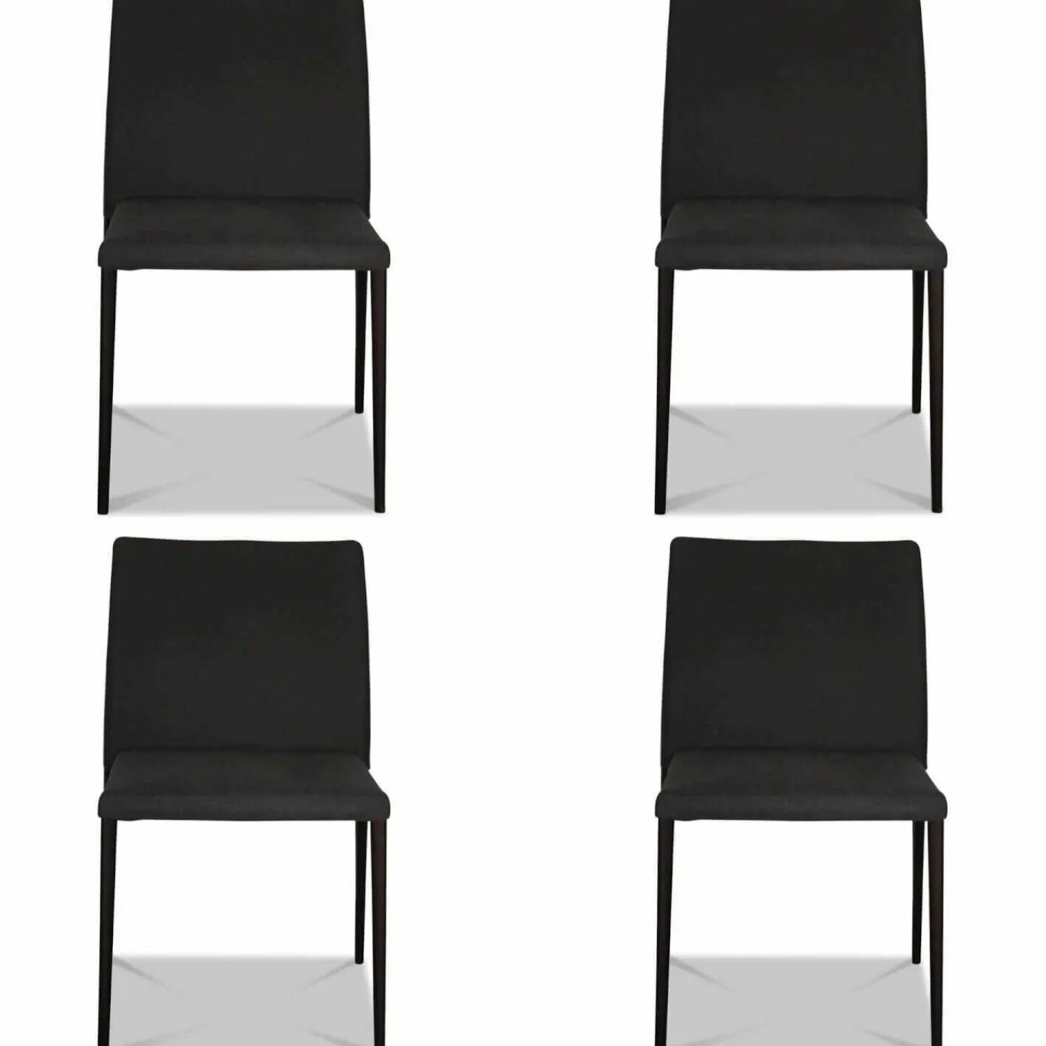 Walter Knoll Stuhlsets|4er-Set Stuhl DEEN 1600 Stoff Kerala 7698 Moonlight Grau