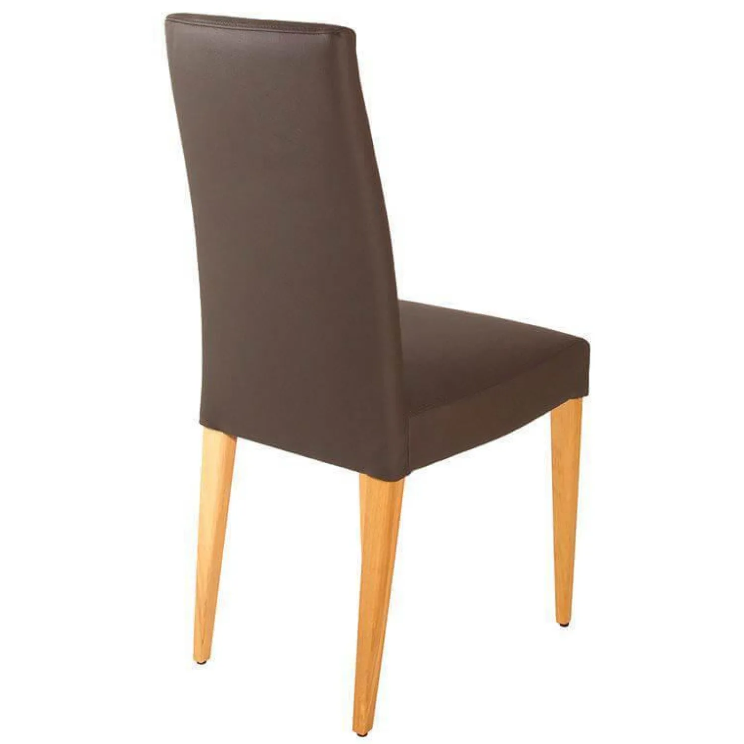Lavida Stuhlsets|2er-Set Stuhl Diverso Leder Toledo Bruin Braun Gestell Vierfuß Eiche Lackiert