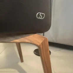 De Sede Stuhlsets|2er-Set Stuhl DS 279 01 Leder Select Café Braun Gestell Nussbaum