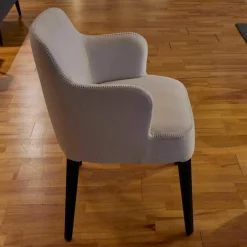 B&B Italia Stuhlsets|6er-Set Stuhl Febo Maxalto Apta Stoff Licata Natur Beine Eiche Schwarz