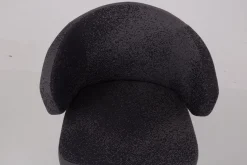 Werther Stuhlsets|6er-Set Stuhl George Stoff Milkyway Rohi Grau Gestell Holz Schwarz Mit Drehbeschlag