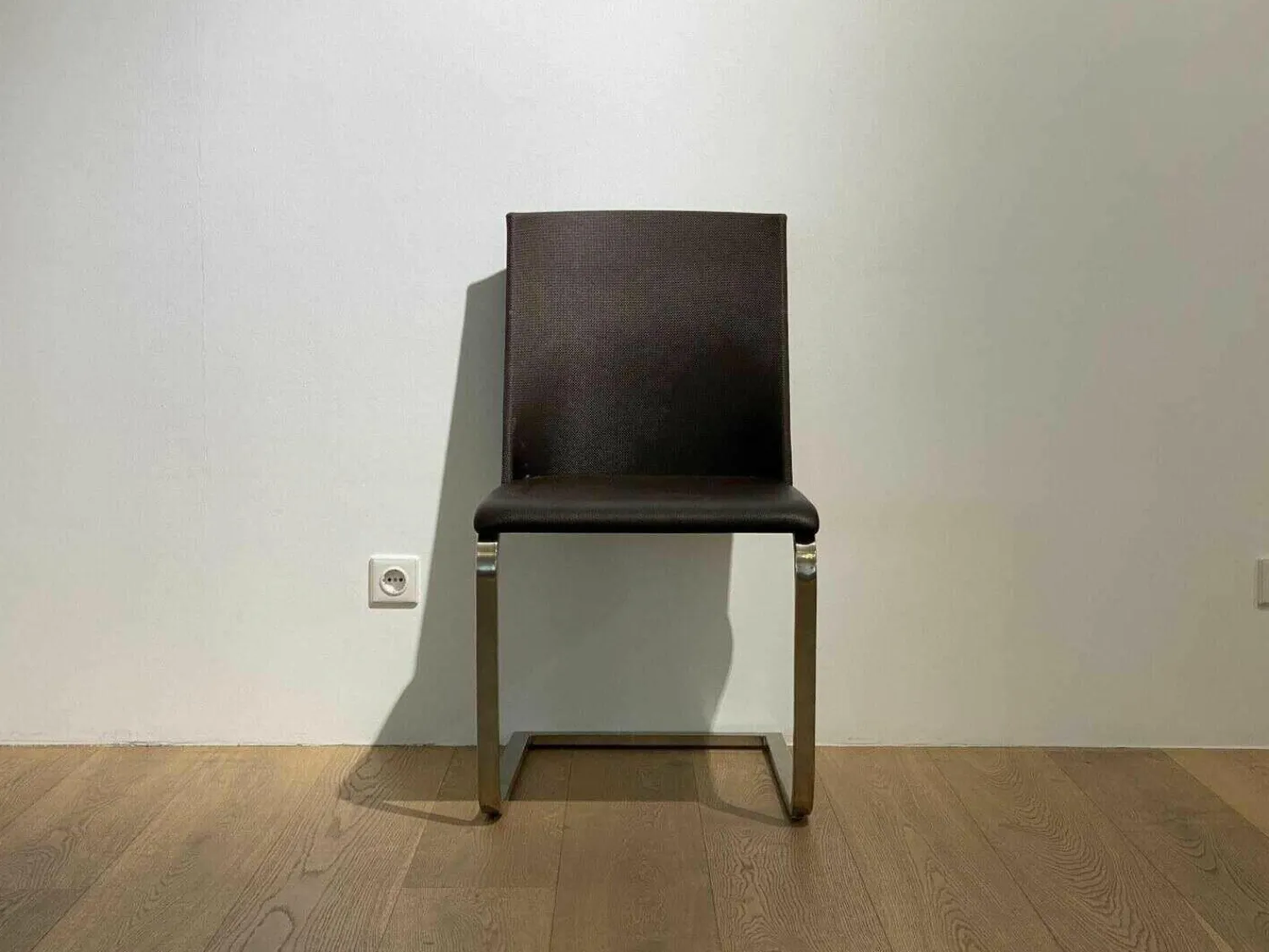 Girsberger Stuhlsets|4er-Set Stuhl Gina L Leder Donna Mokka 5000 Braun Freischwinger