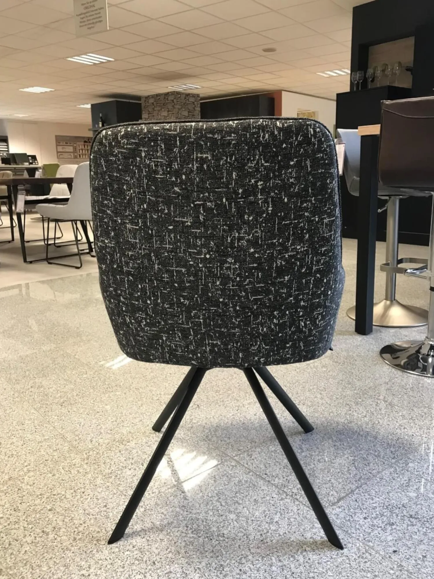 Venjakob Stuhlsets|2er-Set Stuhl Greta 2274 Stoff Innenschale Dallas Anthrazit Außenschale Enschede