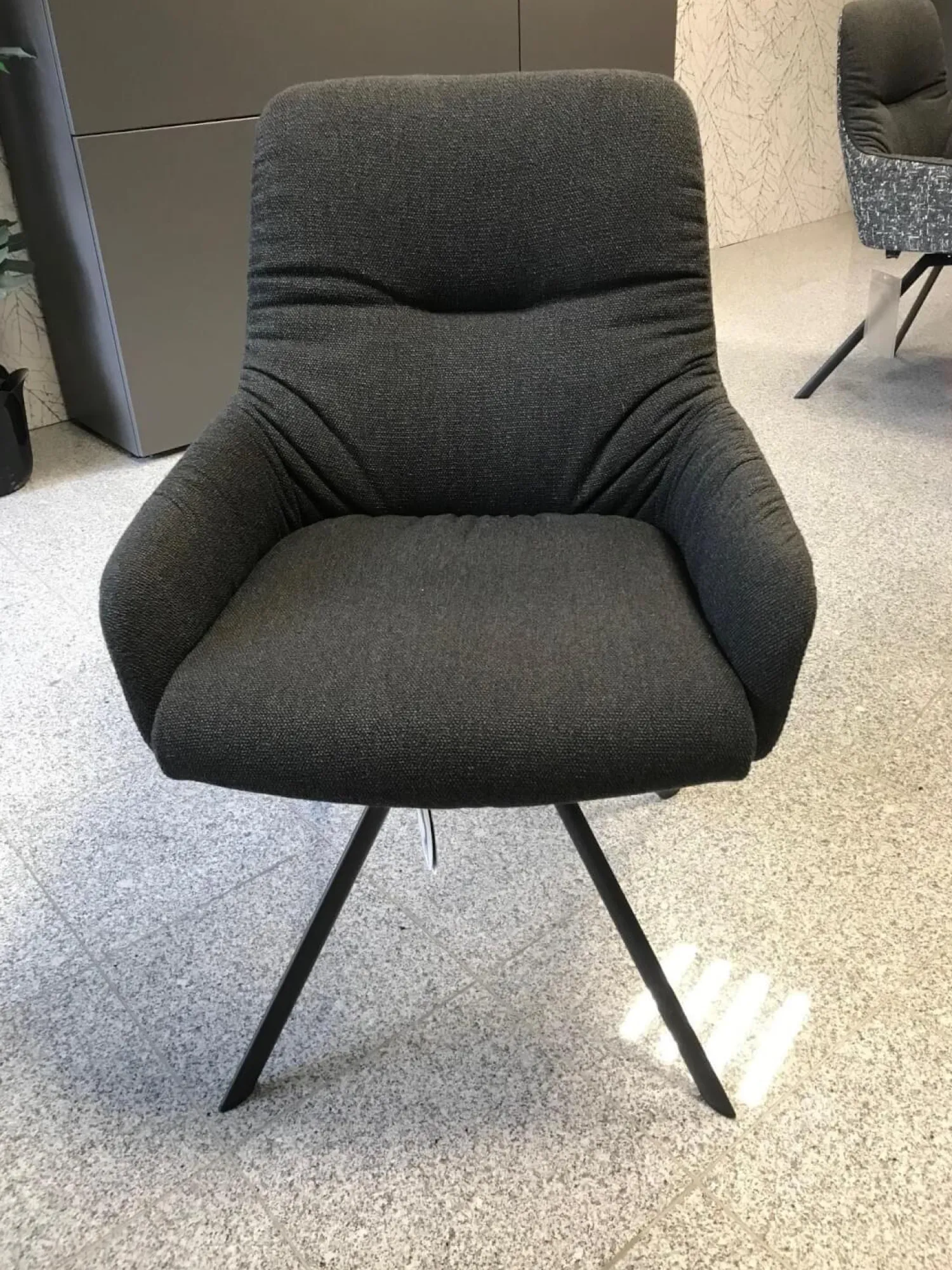 Venjakob Stuhlsets|2er-Set Stuhl Greta 2274 Stoff Innenschale Dallas Anthrazit Außenschale Enschede