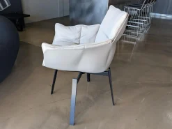 B&B Italia Stuhlsets|4er-Set Stuhl Husk Stoff Asolo Bastfarben Gestell Schwarz