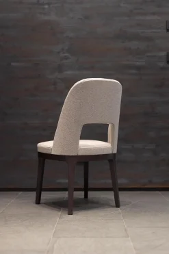 Flexform Stuhlsets|6er-Set Stuhl Judith Stoff Evelin 582 Grau Gestell Holz Schwarz