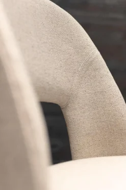 Flexform Stuhlsets|6er-Set Stuhl Judith Stoff Evelin 582 Grau Gestell Holz Schwarz