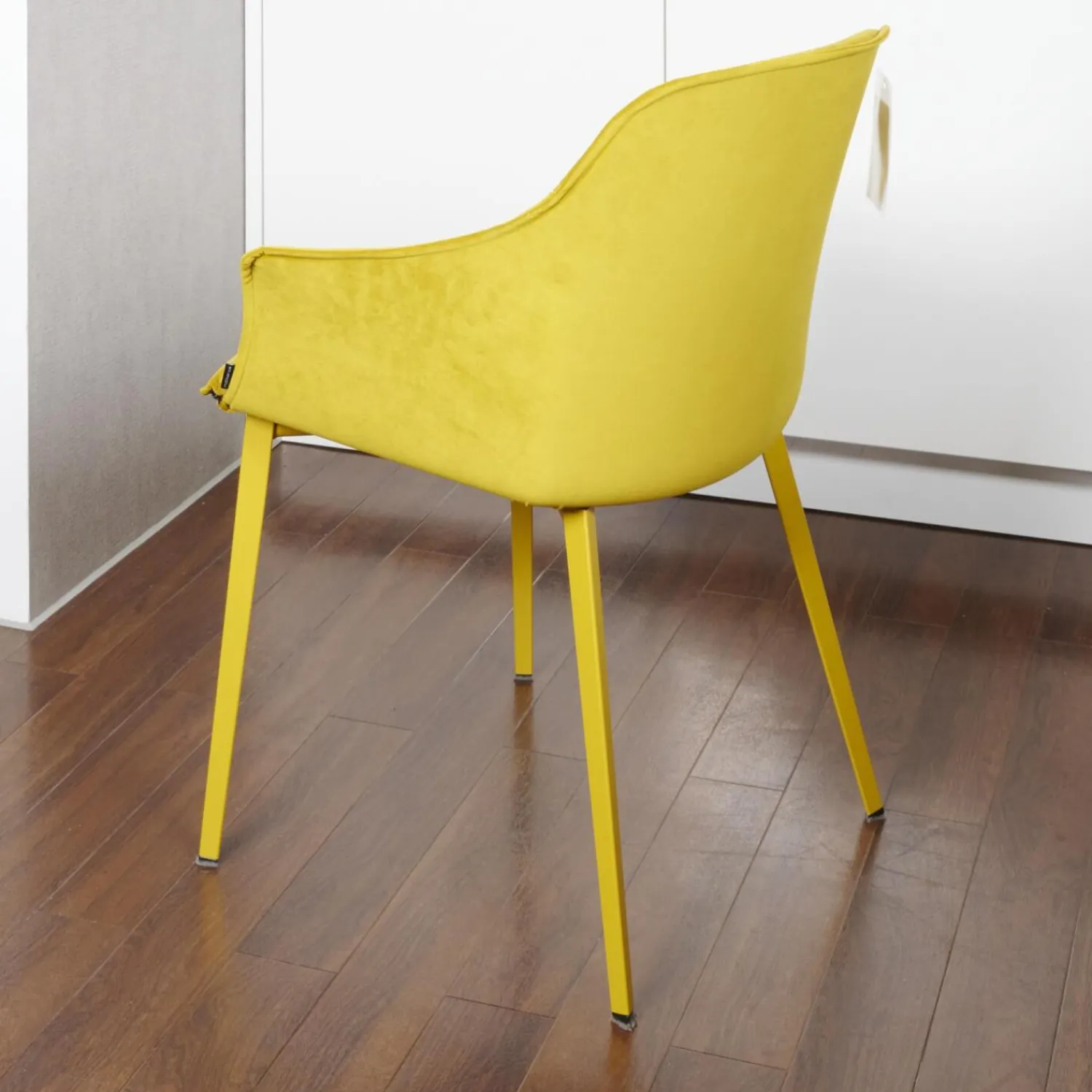 Mobliberica Stuhlsets|2er-Set Stuhl Kedua Bezug BEL-105 A Dreieckiges Metallrohrgestell