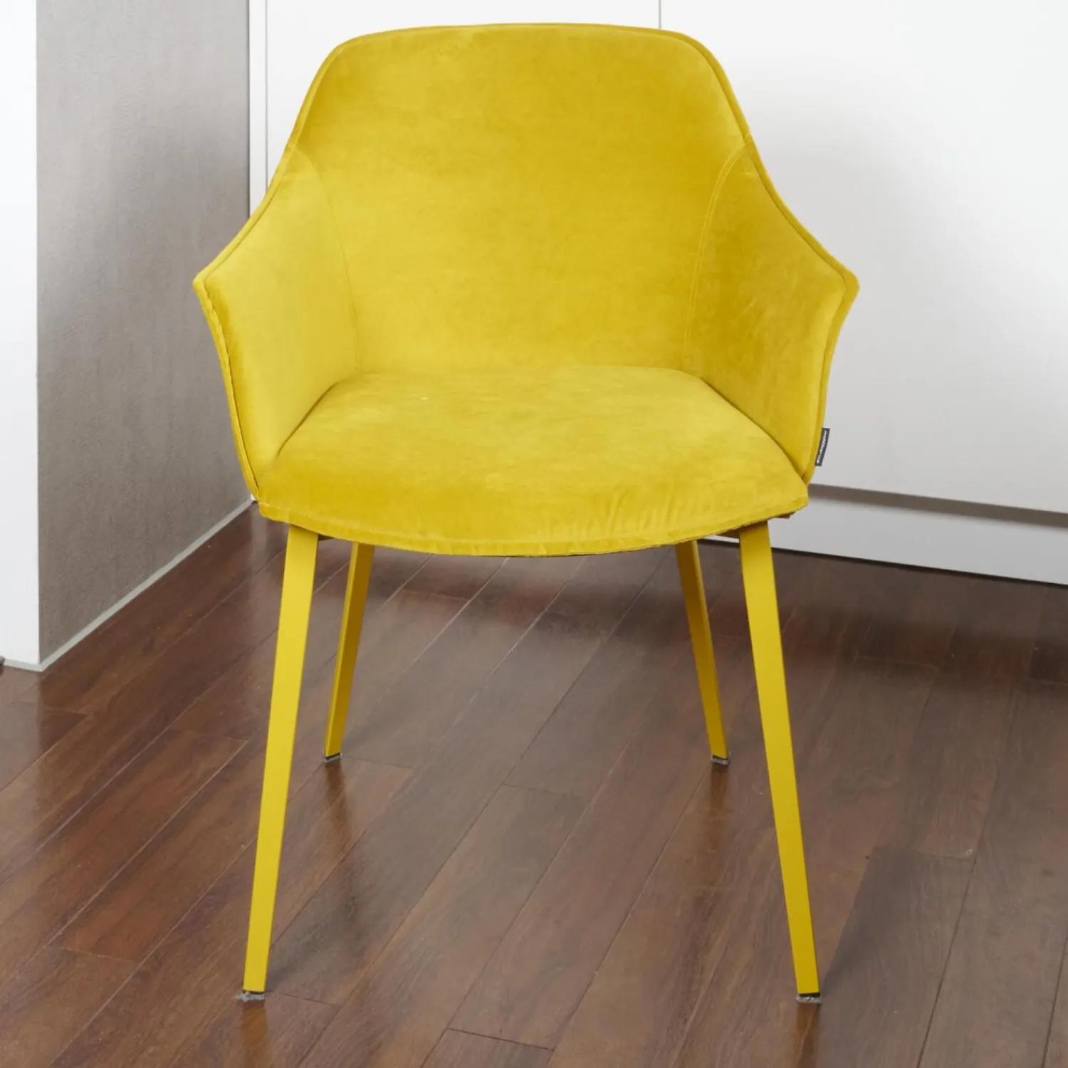 Mobliberica Stuhlsets|2er-Set Stuhl Kedua Bezug BEL-105 A Dreieckiges Metallrohrgestell