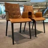 Walter Knoll Stuhlsets|2er-Set Stuhl Liz wood 1323 Bezug Leder Elen 1226 mit Armlehne hoher Rücken Softpolsterung