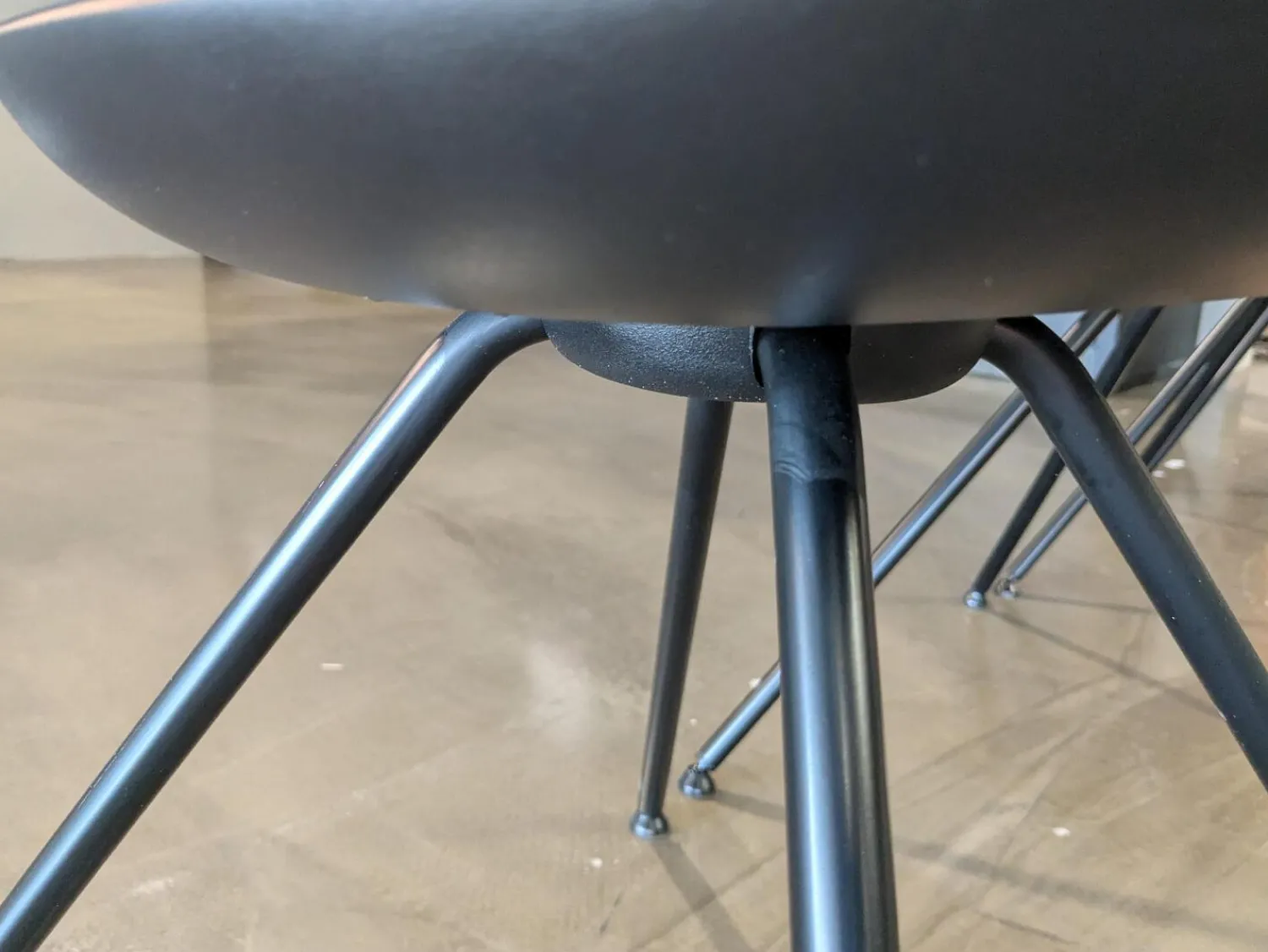 Tonon Stuhlsets|4er-Set Stuhl Moon Integralschaum Schwarz Füße Schwarz