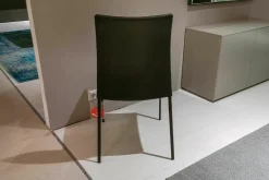 Draenert Stuhlsets|2er-Set Stuhl Nobile Soft Leder 740013 Dunkelbraun Gestell Dunkelbronze