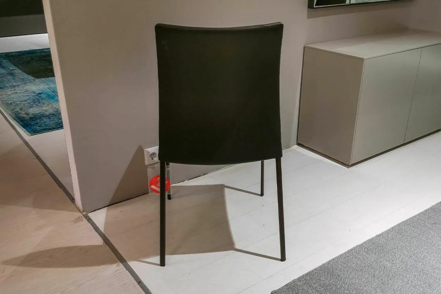 Draenert Stuhlsets|2er-Set Stuhl Nobile Soft Leder 740013 Dunkelbraun Gestell Dunkelbronze