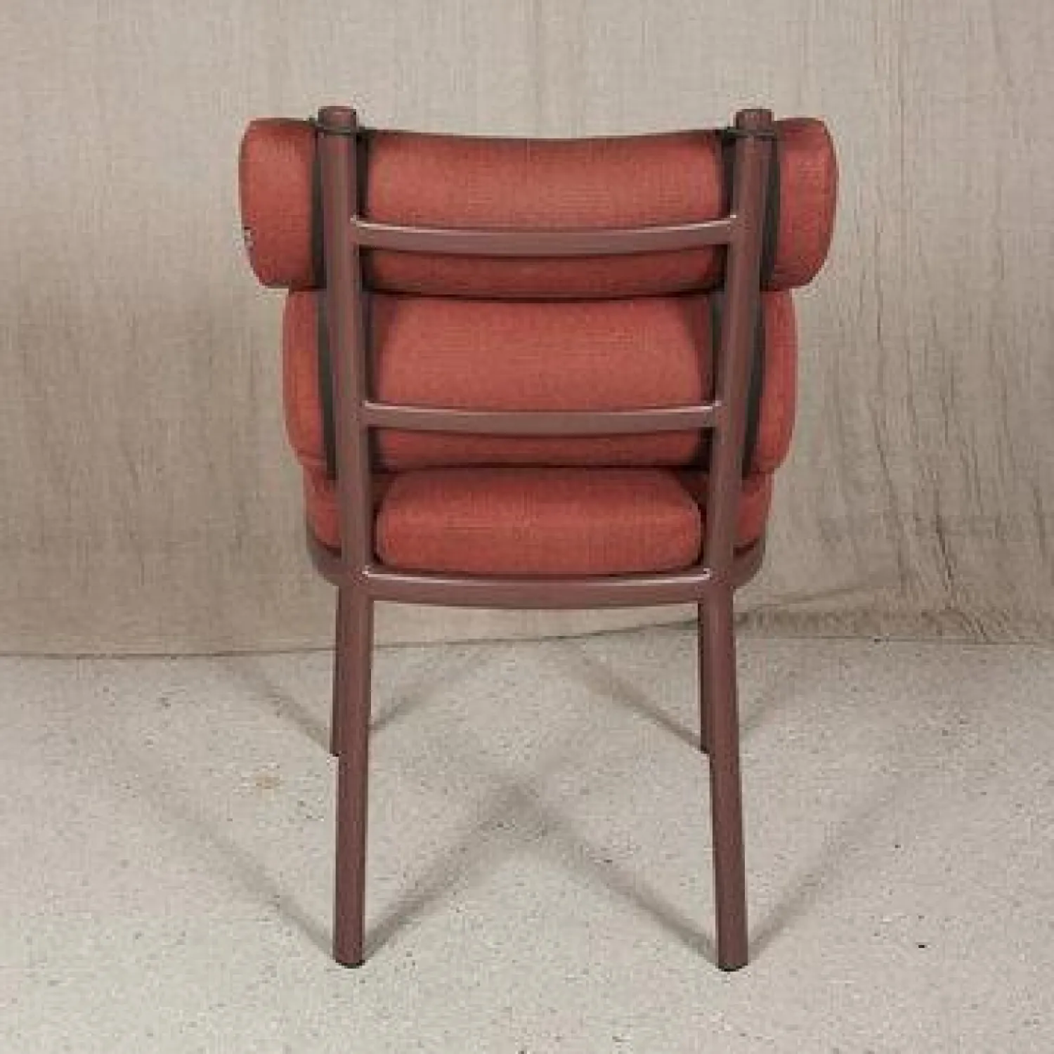 Kettal Gartenstühle|2er-Set Stuhl Outdoor Roll Stoff 308 Sandstone Laminate Gestell Sepia