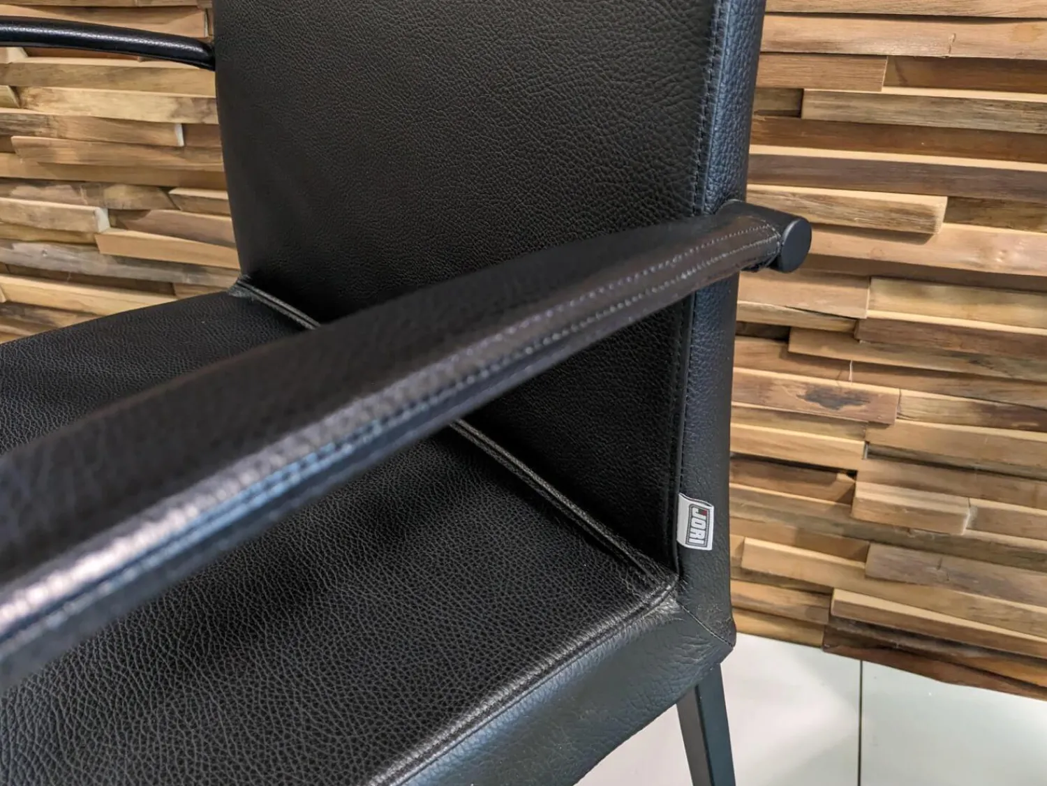 Jori Stuhlsets|6er-Set Stuhl Perla Leder Celia Nero