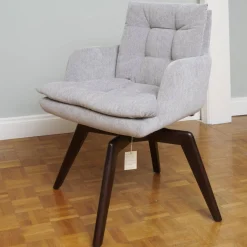 IP Design Stuhlsets|4er-Set Stuhl Soulmade Dining Stoff Tommy 1783-180 Grau Gestell Eiche Wengefarbig