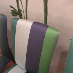 Puhlmann Stuhlsets|4er-Set Stuhlgruppe Lea Stoff Saarika Azure Buche Anthrazit