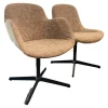 Walter Knoll Stuhlsets|2er-Set Stuuhl Sheru Stoff Oban 7879 Moss Untergestell Matt Pulverbeschichtet Schwarz