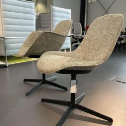 Walter Knoll Stuhlsets|2er-Set Stuuhl Sheru Stoff Oban 7879 Moss Untergestell Matt Pulverbeschichtet Schwarz