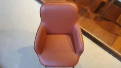 Rolf Benz Stuhlsets|4er-Set STU-VF 671 Leder Medium Kupferbraun Gestell Eiche Gebeizt Schwarz