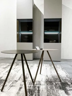 Hülsta Vitrinen & Highboards|2er-Set Vitrine Fena Lack Seidengrau