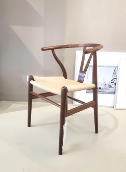 Carl Hansen & Søn Stuhlsets|6er-Set Y-Stuhl Ltd. Edition Mahagoni Schleiflack Natur Geflecht