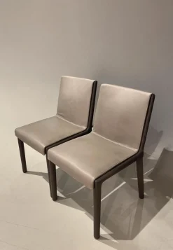 Molteni & C Stuhlsets|4er-Stuhlset Janet Leder Nocciola S1230 Kat. E