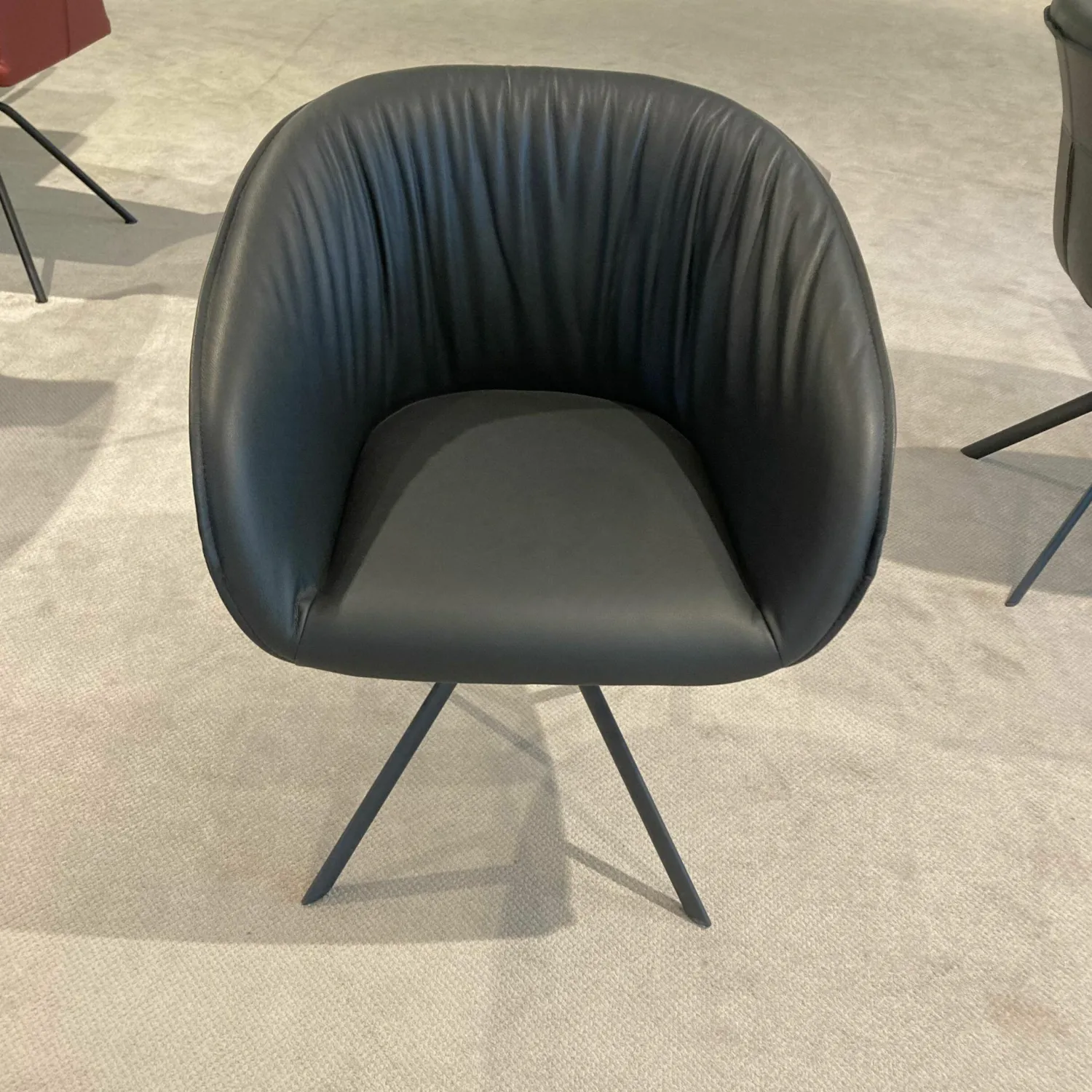 Musterring Stuhlsets|4er-Stuhlset Trevor Alva Leder Schwarz mit Drehfunktion