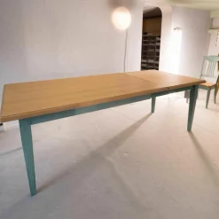 Rodam Essgruppen|Essgruppe Ausziehbar Tisch und 4 Stühle Catania Ahorn Pinie Mint