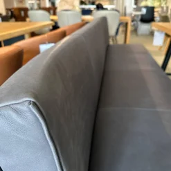 Bert Plantagie Essgruppen|Esstische|Essgruppe Berck Anise Aster Brown Eiche Astig Geölt Leder Twilight Anthrazit Gestell Lack Verkehrsschwarz