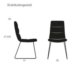 KFF Essgruppen|Essgruppe 4er-Stuhlset Arva Light Stühle Stoff Seven Liver Braun mit Tisch Schreinergefertigt