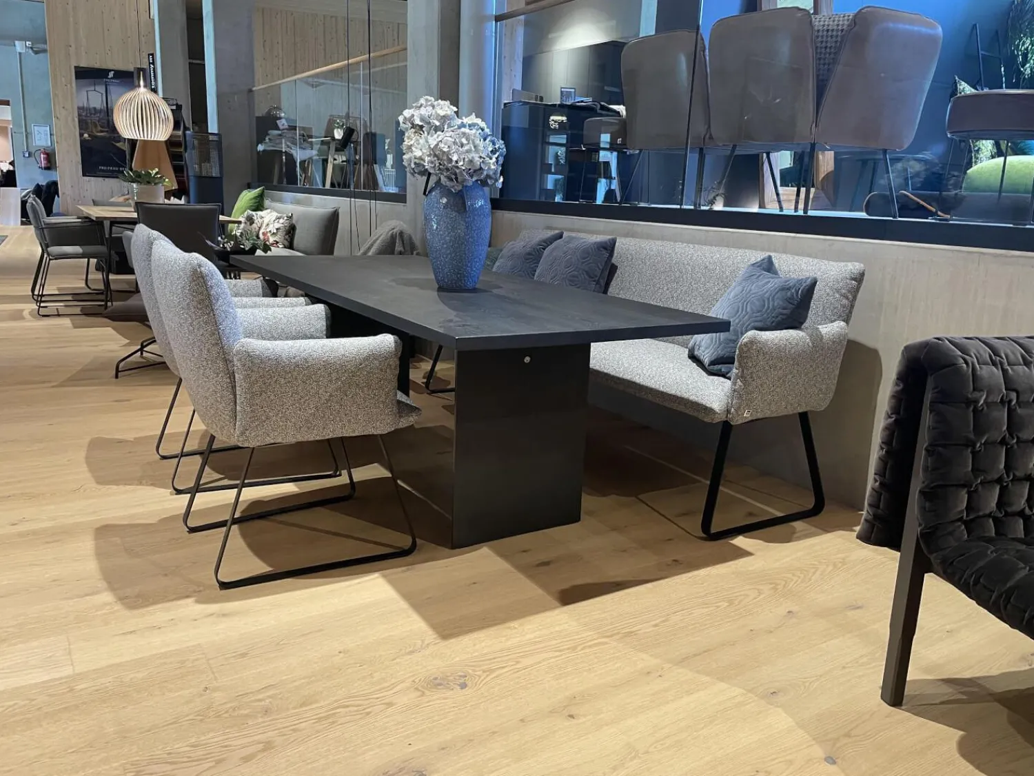 Bielefelder Werkstätten Essgruppen|Essgruppe Heaven Dining Schreinergefertigter Tisch Mit Bank Und 2 Stühlen