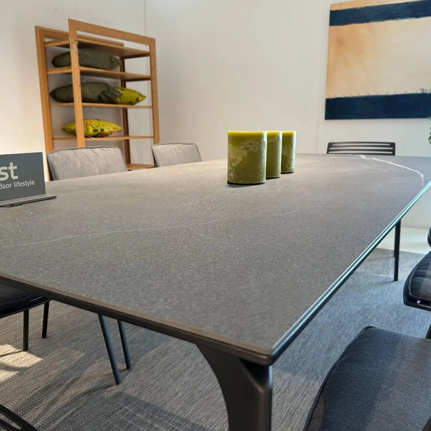 Fast Essgruppen|Essgruppe Outdoor Allsize Platte Feinsteinzeug Rauchgrau Mit 8 Stühlen