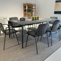 Fast Essgruppen|Essgruppe Outdoor Allsize Platte Feinsteinzeug Rauchgrau Mit 8 Stühlen