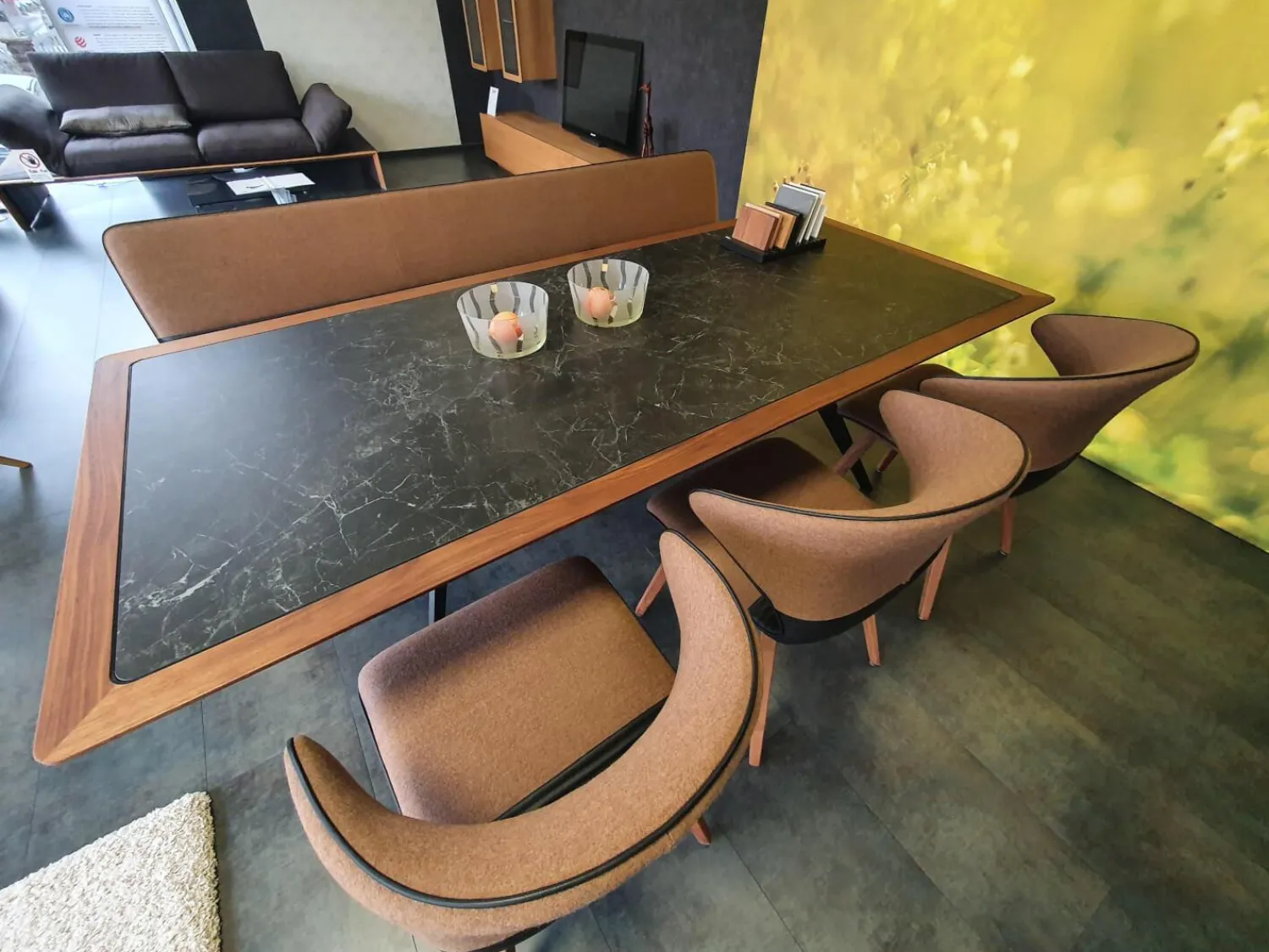 Hülsta Essgruppen|Essgruppe Solid Tisch Bank 3 Stühle Nussbaum Massiv Geölt