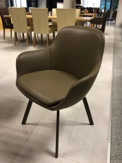 Wimmer Essgruppen|Essgruppe Terso Esstisch Nussbaum Rustikal Massiv 3 Stuhlsessel 1 Bank Leder Colorado Pistazie