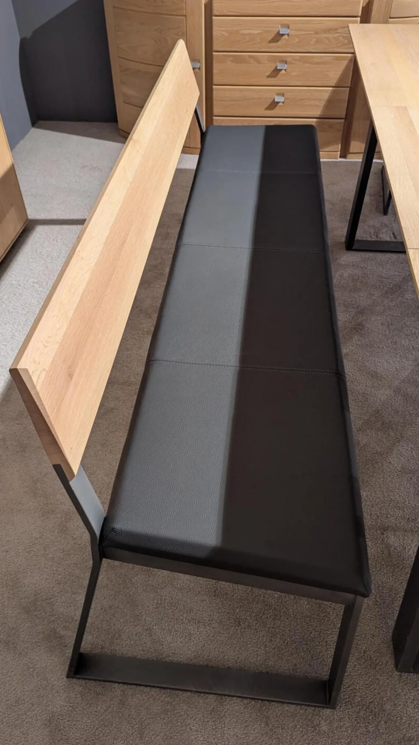 Wimmer Essgruppen|Essgruppe Terso Rustikale Asteiche Massiv Bianco Leder Colorado Anthrazit