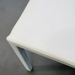 Bonaldo Essgruppen|Essgruppe Tisch Chat Lack Weiß Glas Weiß Ausziehbar mit 4 Stühlen Weiß