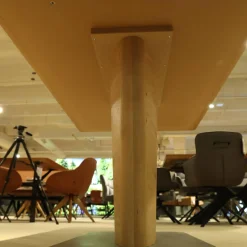 K+W Esstische|Esstisch 5503 5153 1D Eckholzfurnier Asteiche Bianco Lackiert