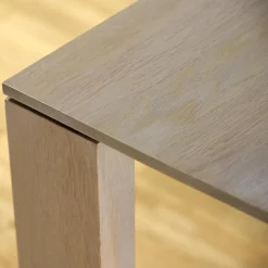 Rodam Esstische|Esstisch 3300 10 Kara Eiche 940 Kreideweiss Lackiert Maserung Quer