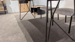 W. Schillig Esstische|Esstisch 41120 Gunnar Platte Wildeiche Gehackt Gestell Und Füße Metall 056 Bronze Schwarz Ohne Deko Ohne Stühle