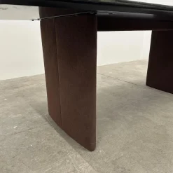 COR Esstische|Esstisch 3222 Ipa Platte Stein Tauern Schwarz Grün Geschliffen Wangen Stoff 10125 Bordeaux Rot