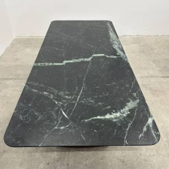 COR Esstische|Esstisch 3222 Ipa Platte Stein Tauern Schwarz Grün Geschliffen Wangen Stoff 10125 Bordeaux Rot