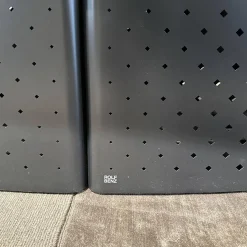 Rolf Benz Esstische|Esstisch 929 Platte Nussbaum Massiv Fuß Stahl Lackiert Verkehrsschwarz