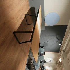 Rolf Benz Esstische|Esstisch 939-211 Tischplatte Eiche Furniert Lackiert Gestell Stahl Schwarz Mit Auszugplatte Keramik Calacatta